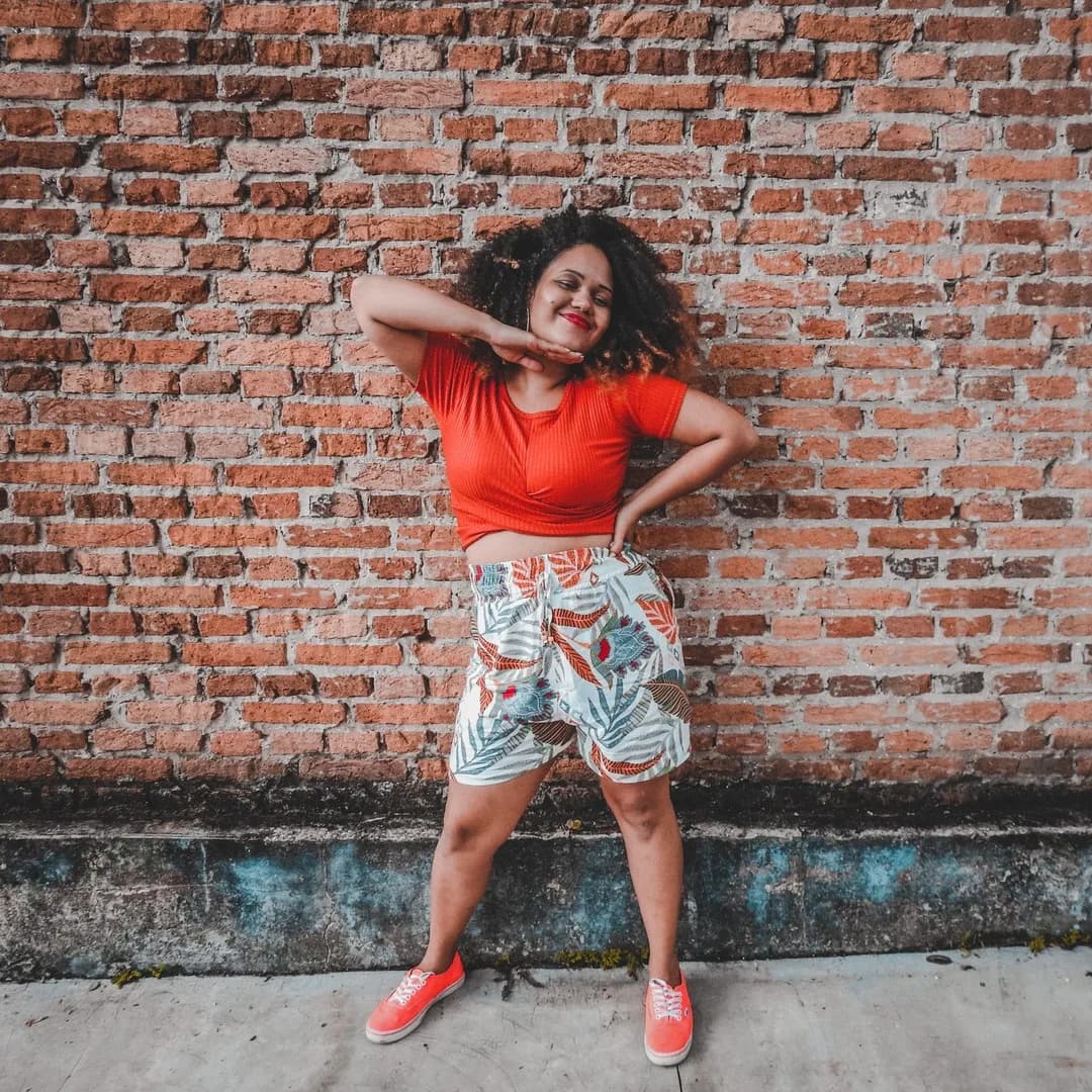 Short Folhas com Cordão, ângulo 1 de 3